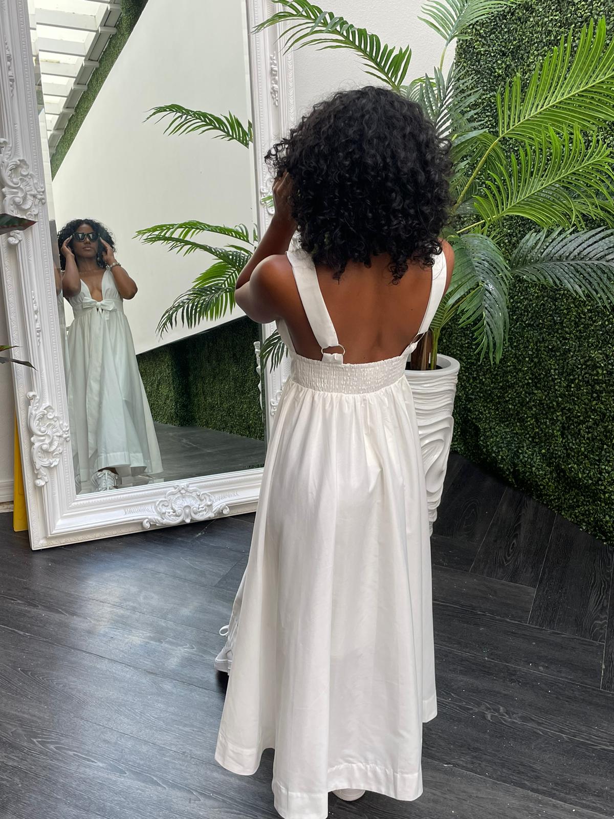 Off White Midi Dress