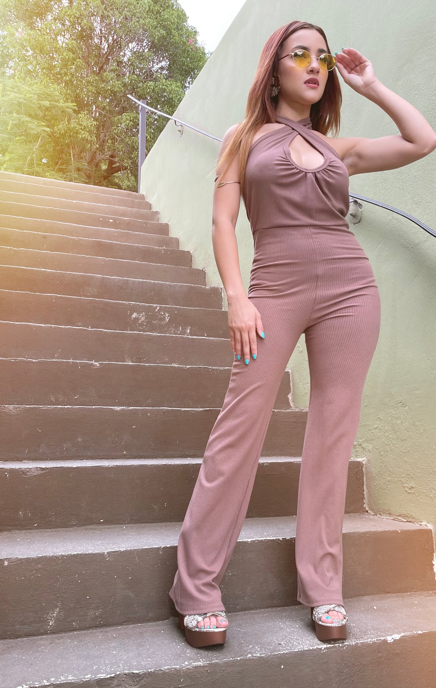 Cocoa Halter Jumpsuit