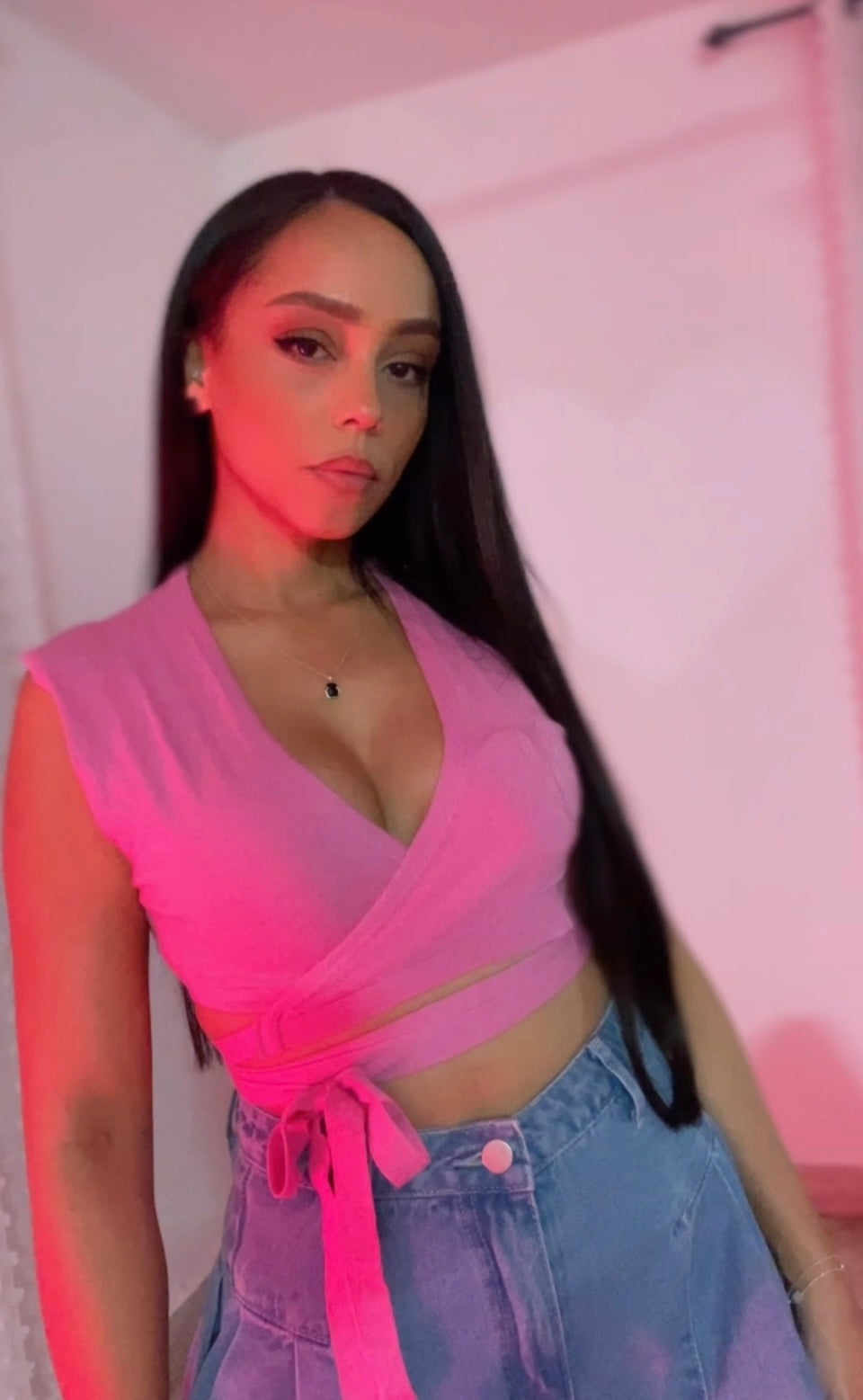 Pink Crop Top