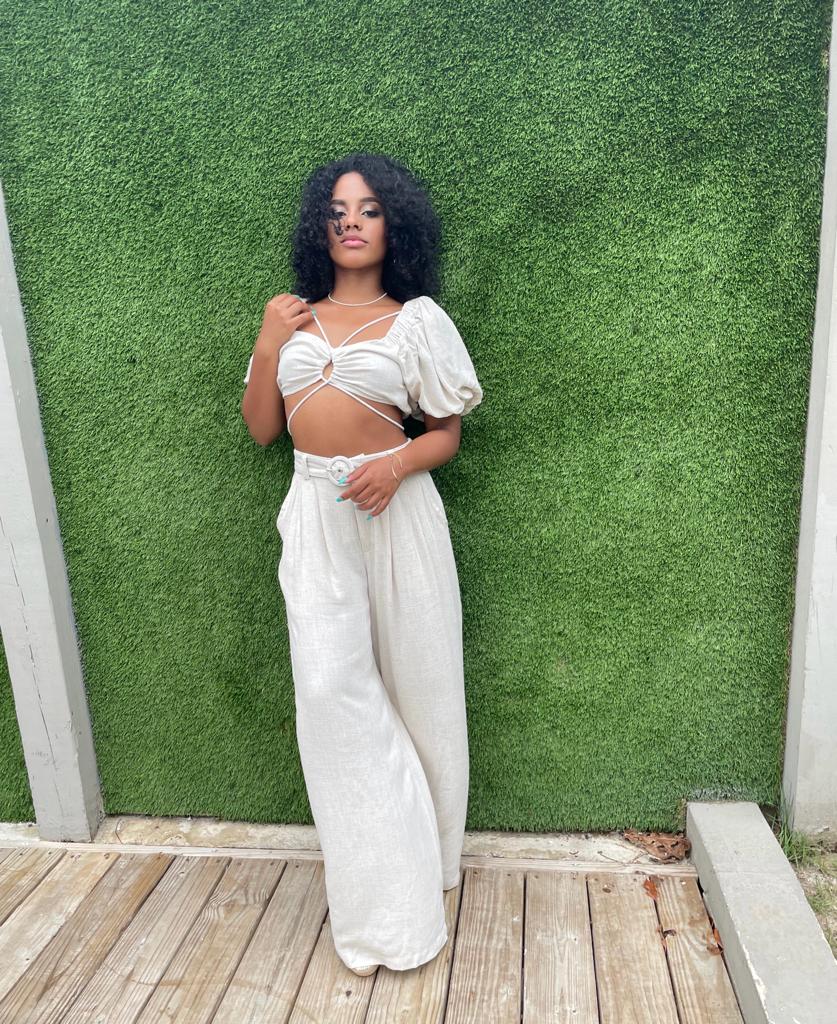Taupe Linen set