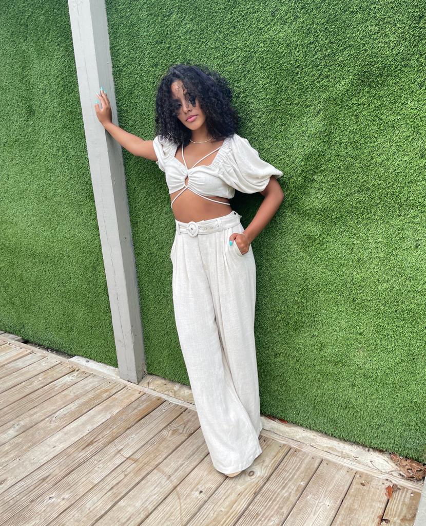 Taupe Linen set