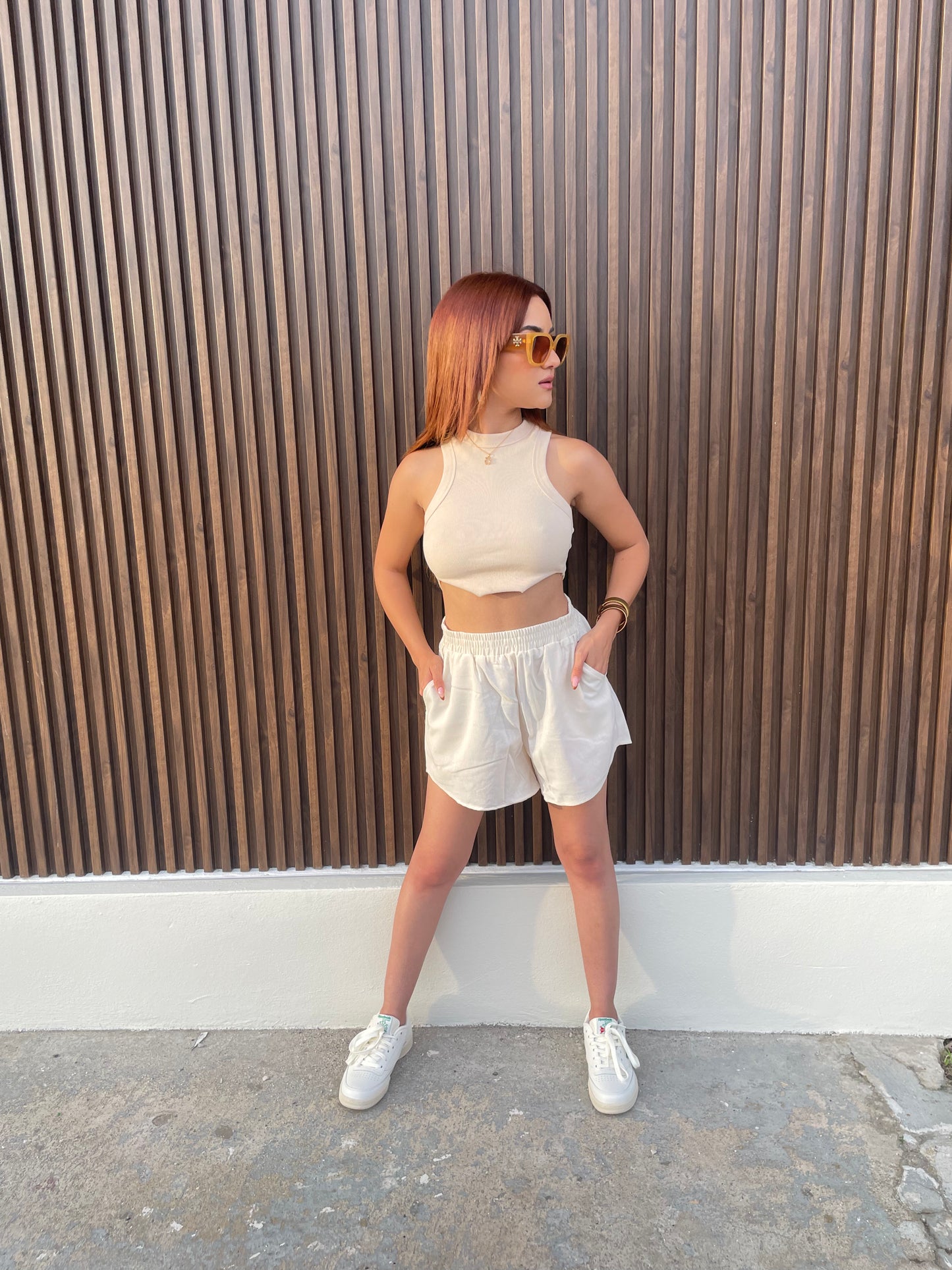 Taupe Basic Top