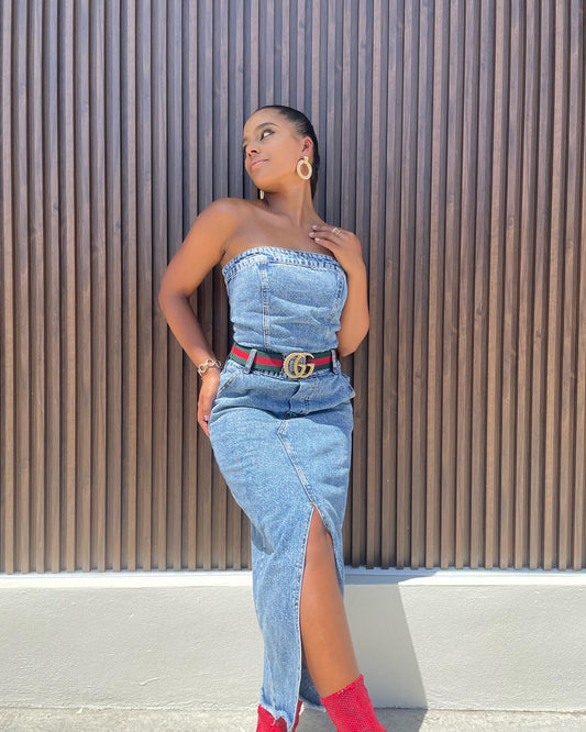 Nala Blue Denim Dress