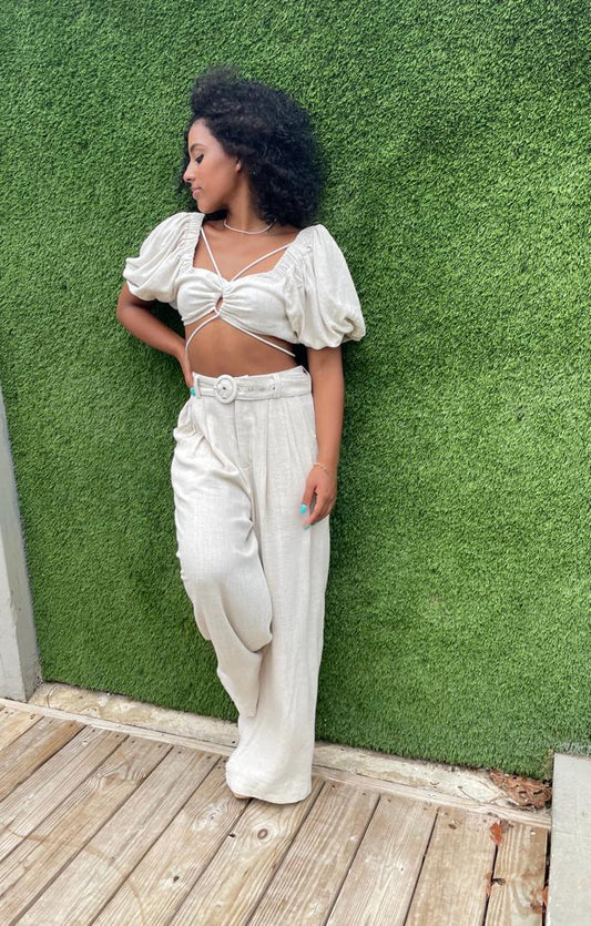 Taupe Linen set